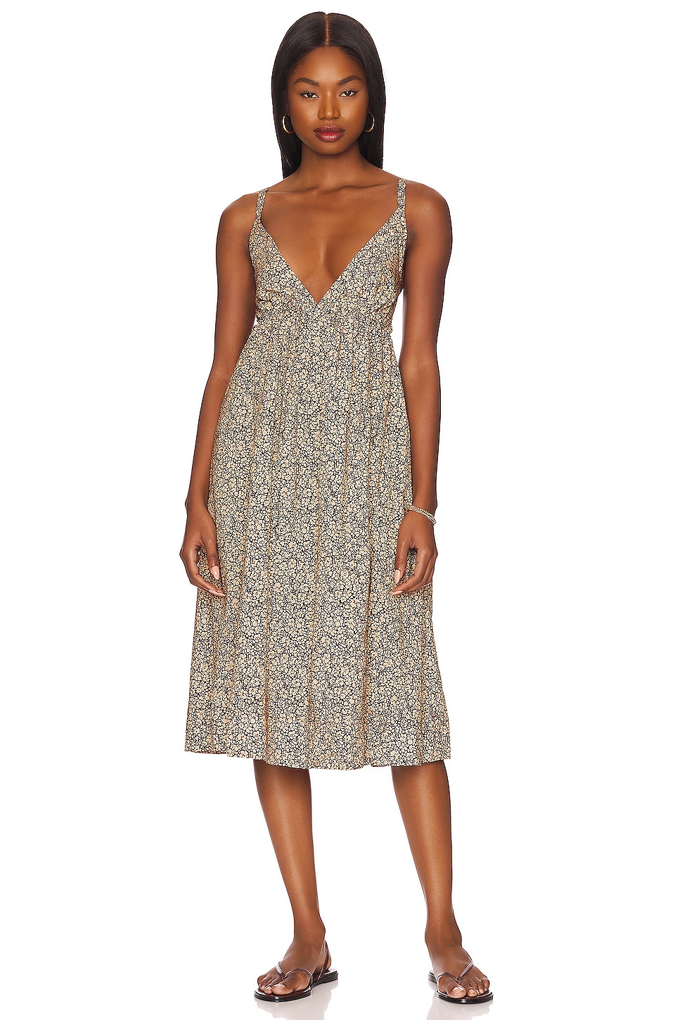 anna nata Gabrielle Dress in Espresso Leopard | REVOLVE