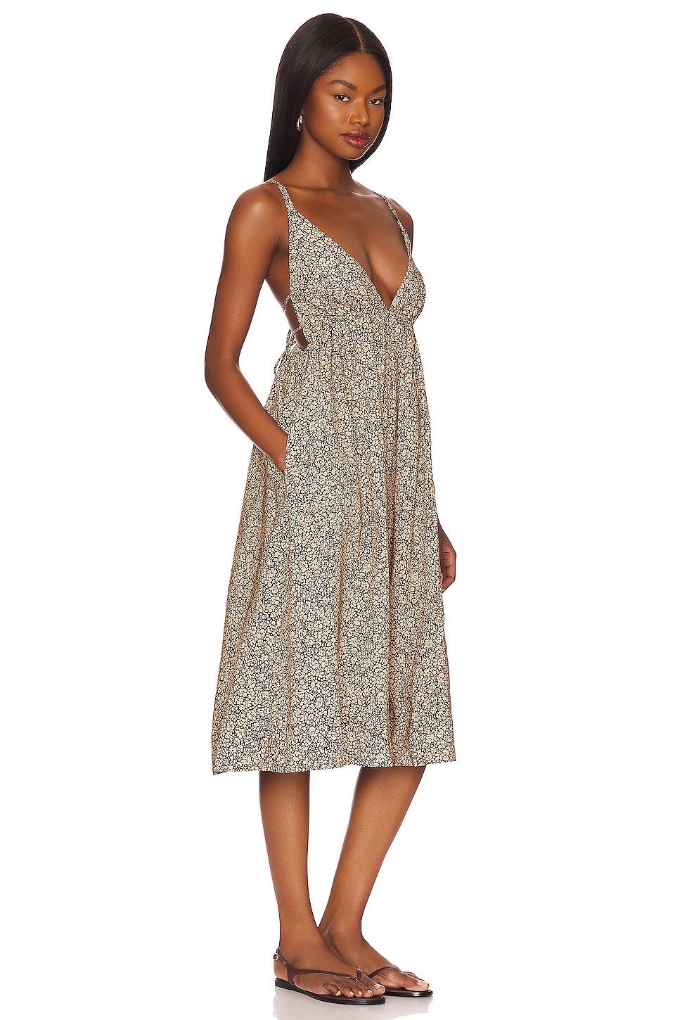 anna nata Gabrielle Dress in Espresso Leopard