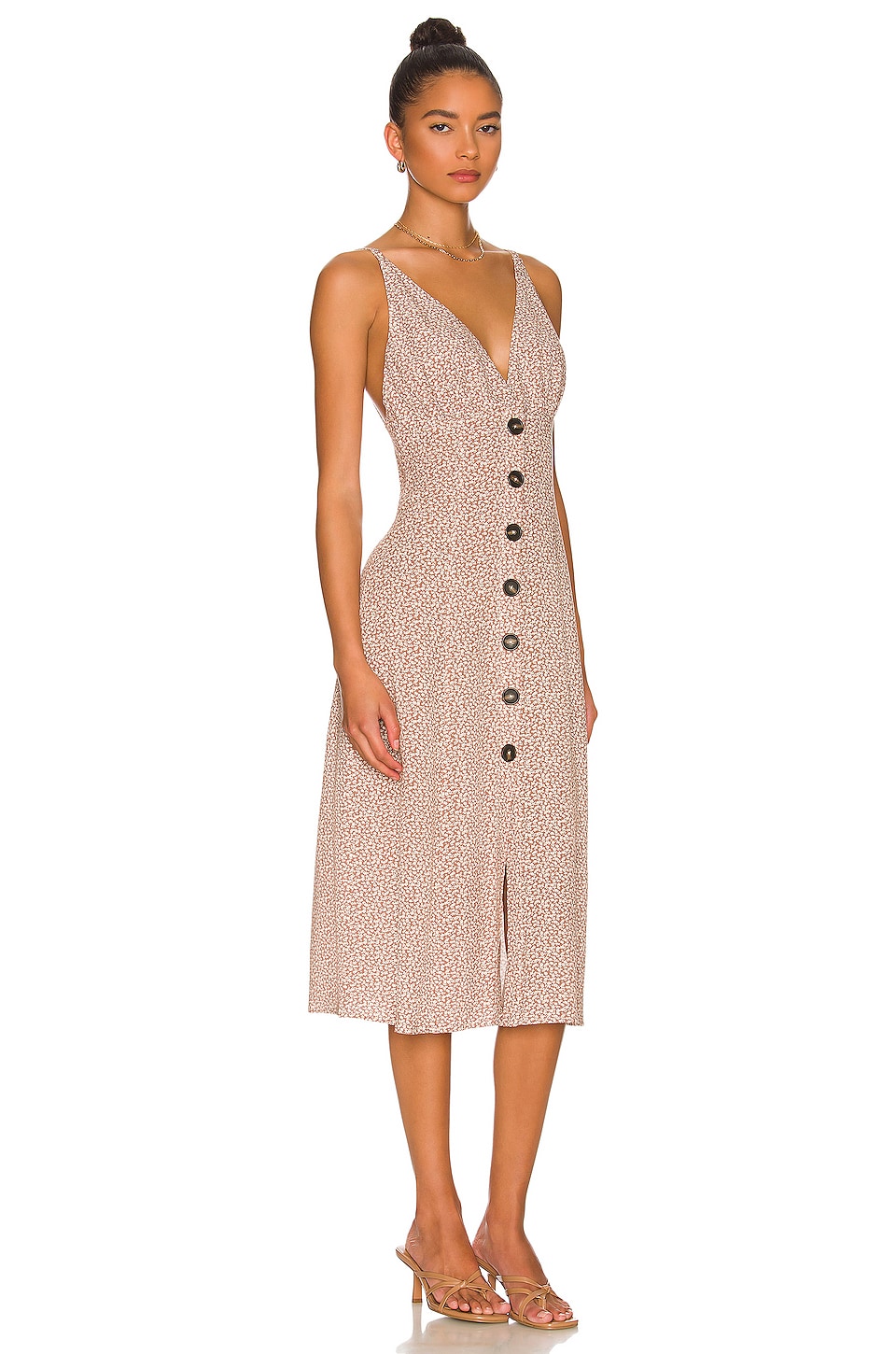 anna nata Monica Dress in Dusty Brown