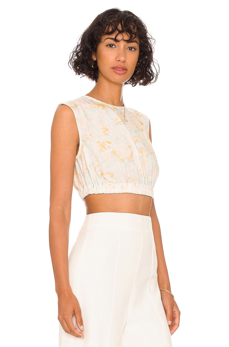 anna nata Abigail Top in Blue Glass