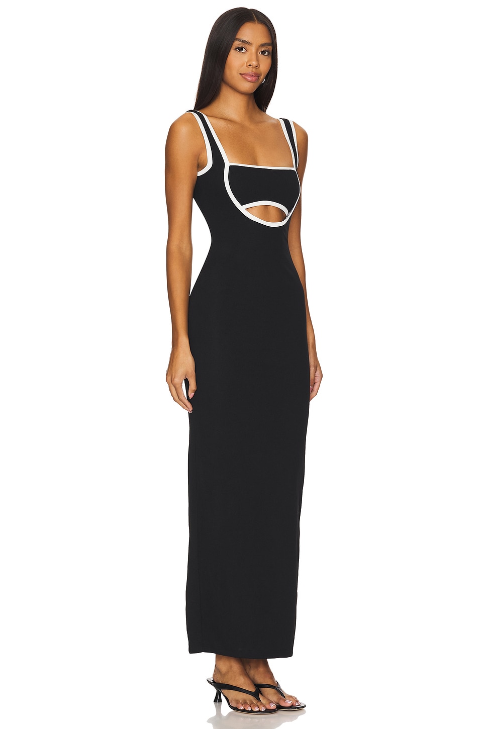 ALL THE WAYS Eliza Maxi Dress in Black & White | REVOLVE