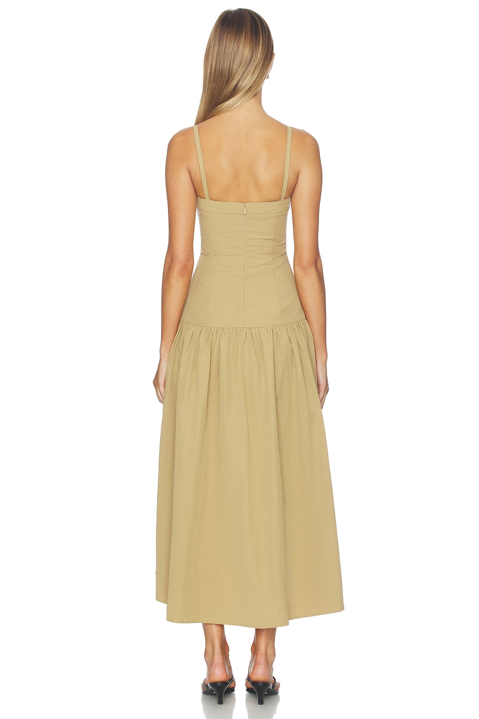 midi dress linen Sunset Beach line silhouette Ombreprom Homecoming Dress Two-Piece Sleeves:Yes Women's Clothing Size:XXSmall