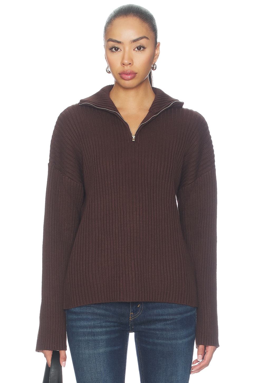 ALL THE WAYS Tianna Quarter Zip Sweater
