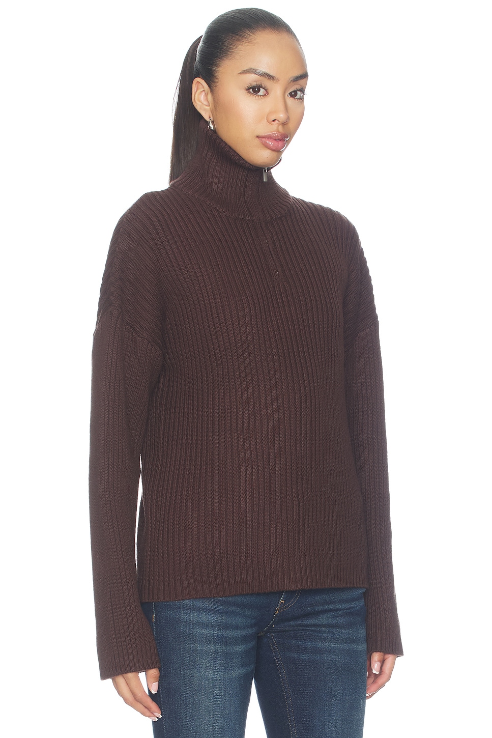 ALL THE WAYS Tianna Quarter Zip Sweater