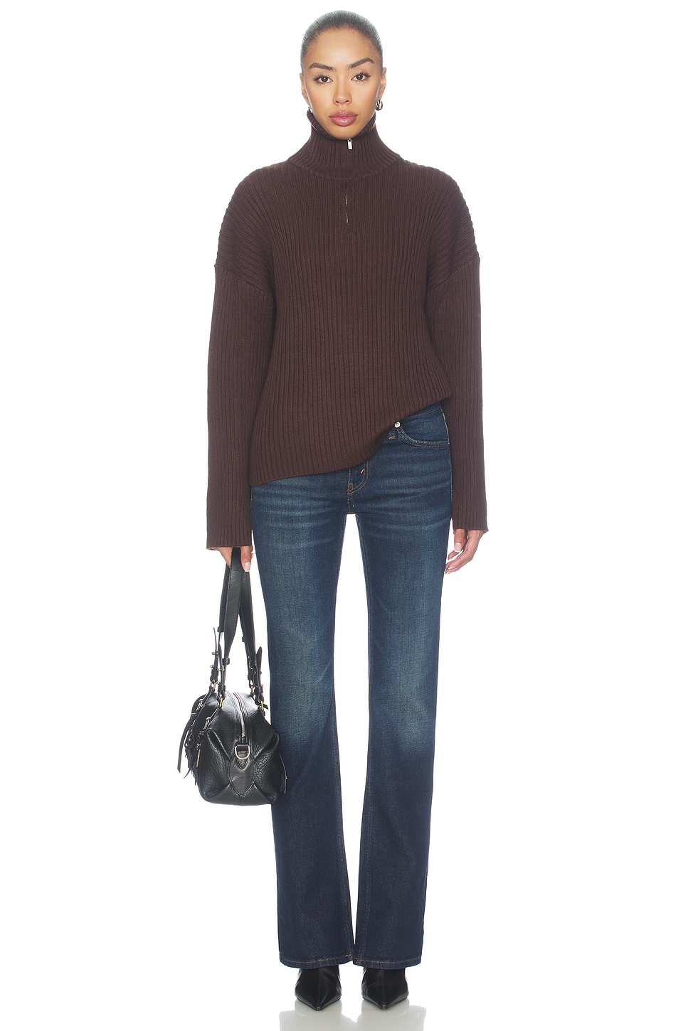 ALL THE WAYS Tianna Quarter Zip Sweater