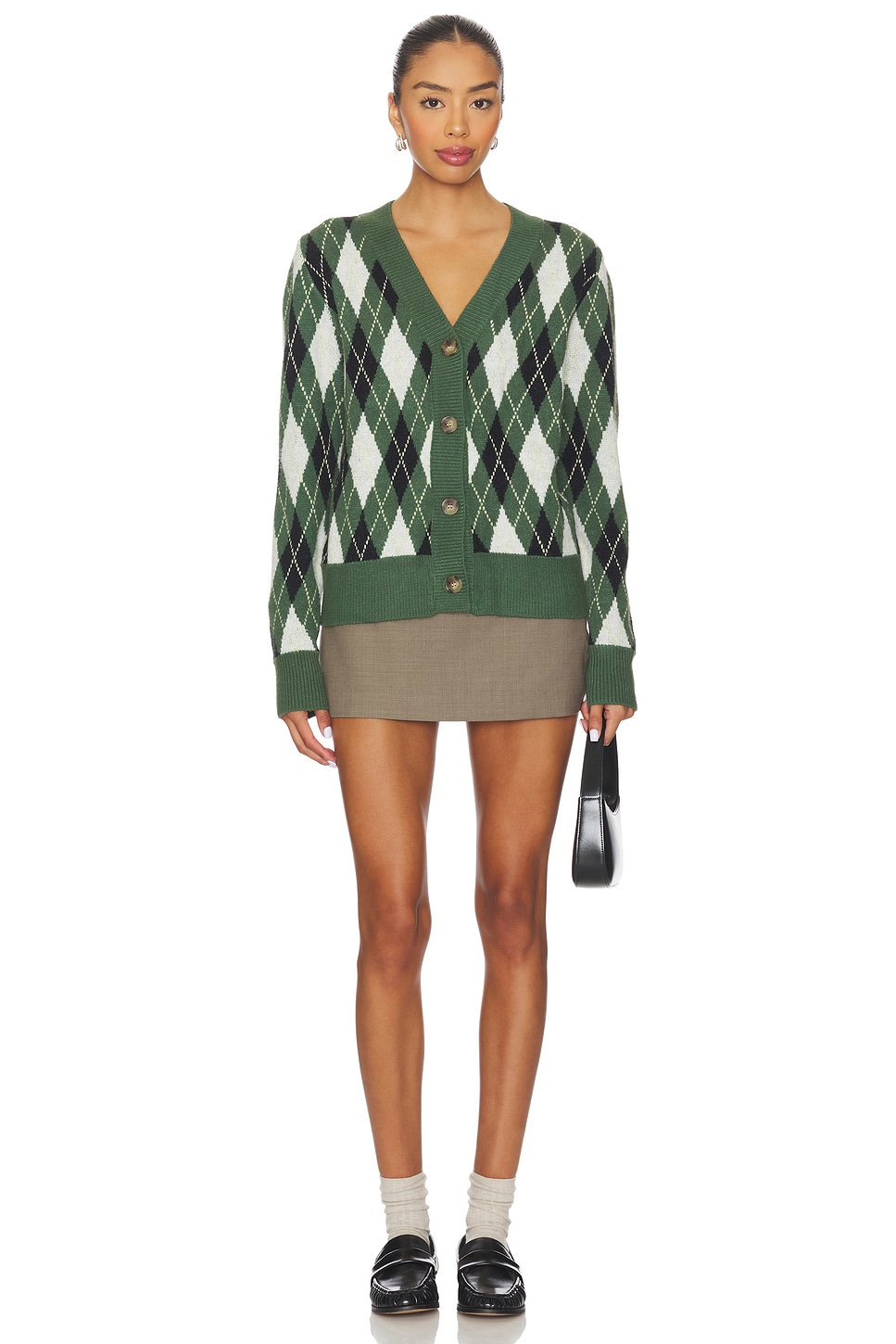 ALL THE WAYS Evelyn Argyle Cardigan in Green Multi | REVOLVE