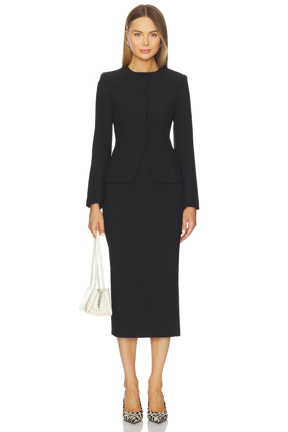 ALL THE WAYS Jane Midi Skirt in Black | REVOLVE