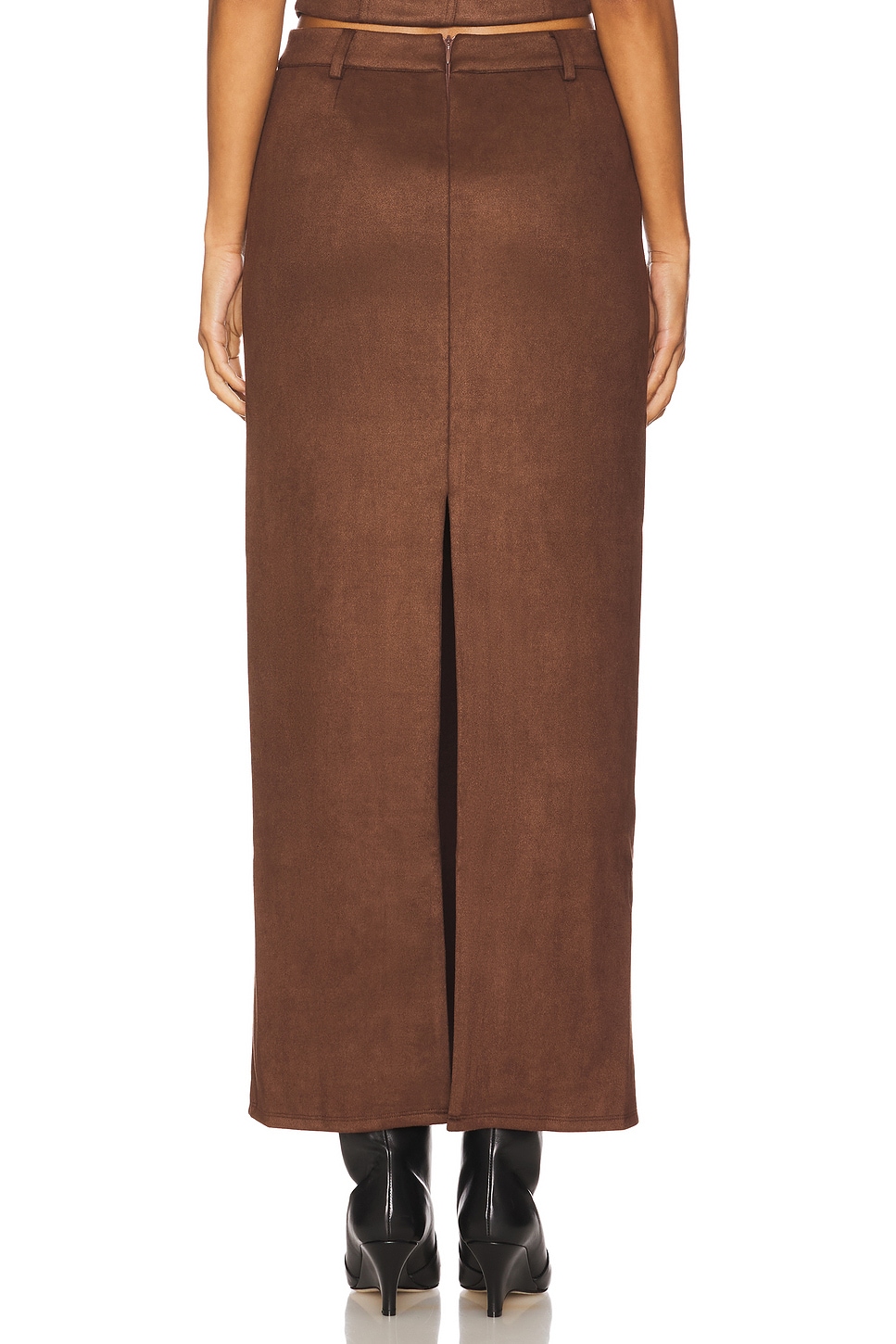 ALL THE WAYS Bailey Faux Suede Skirt