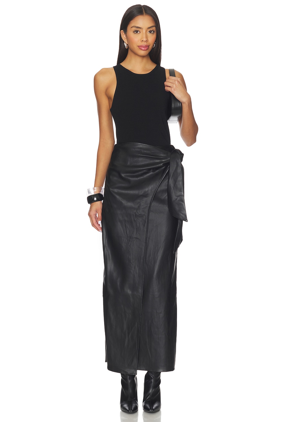 ALL THE WAYS Kassidy Faux Leather Skirt