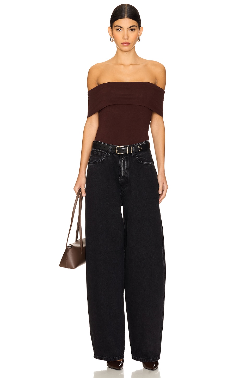 ALL THE WAYS Brynn Bodysuit in Chocolate Brown | REVOLVE