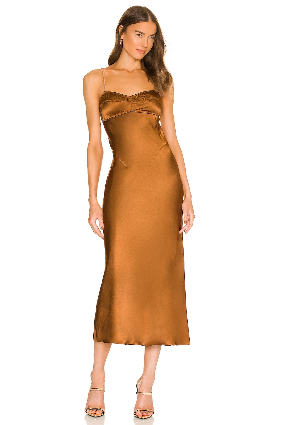 Anna October Waterlily Dress in Brown ...