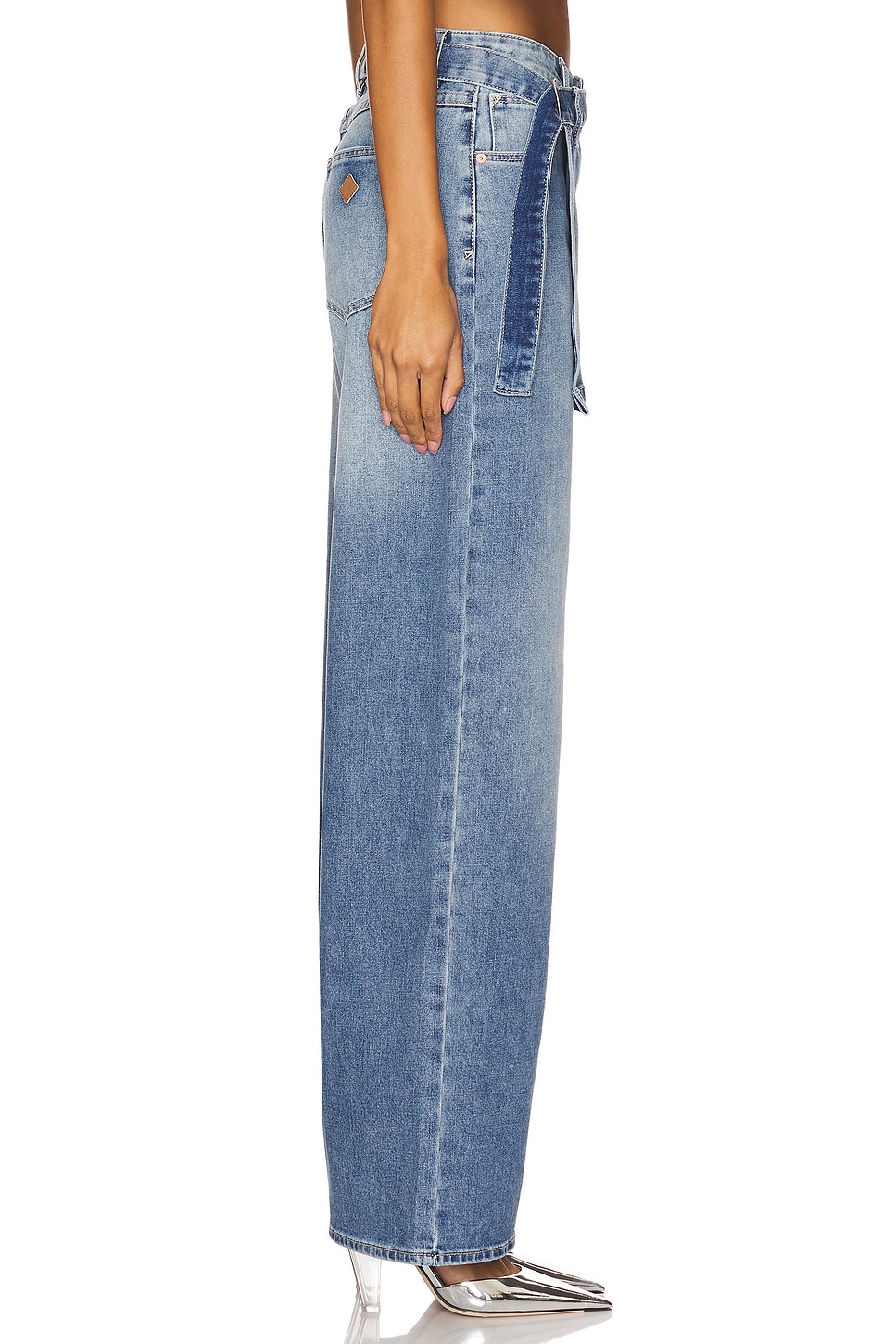 95 Baggy Wide Leg Skirt Jeans - Thumbnail 3