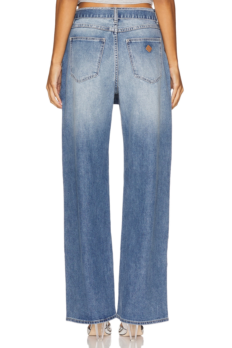 95 Baggy Wide Leg Skirt Jeans - Thumbnail 4