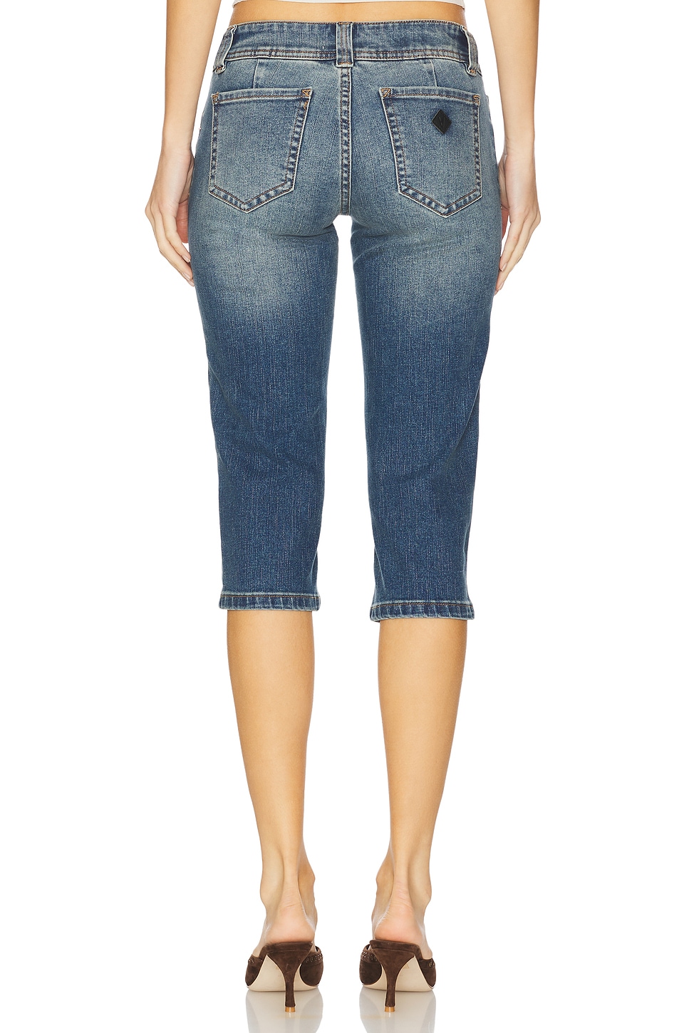 ABRAND 00 Super Low Capri Jeans