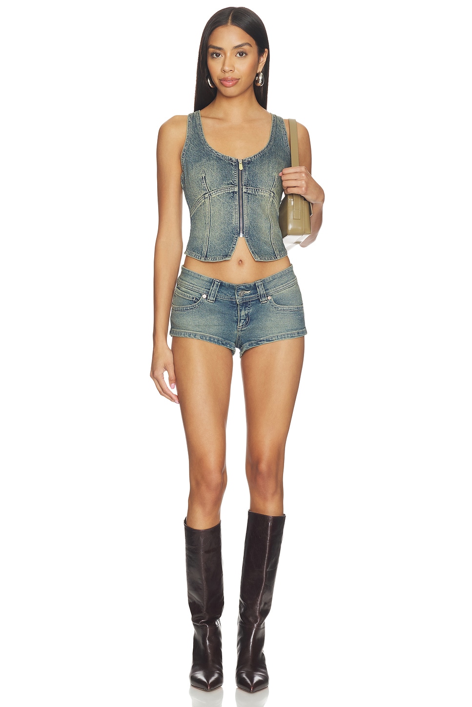 ABRAND Addison Racer Vest Top