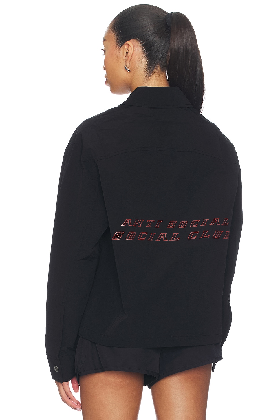 Anti Social Social Club Coaches Jacket in Black | REVOLVE