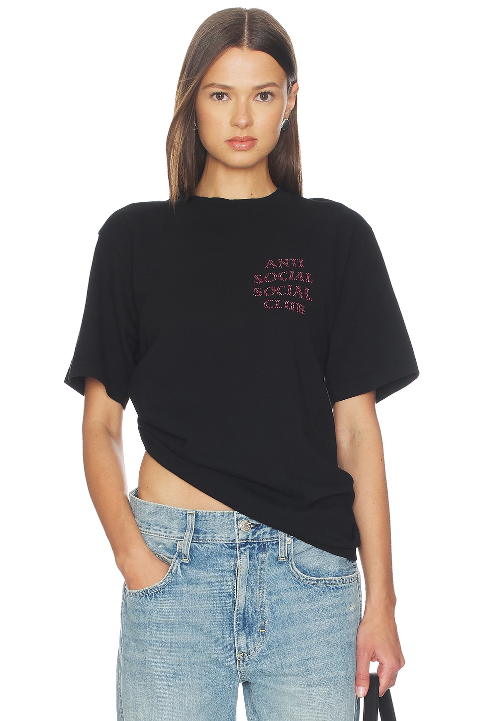 Anti Social Social Club Rhinestone Mind Games Tee