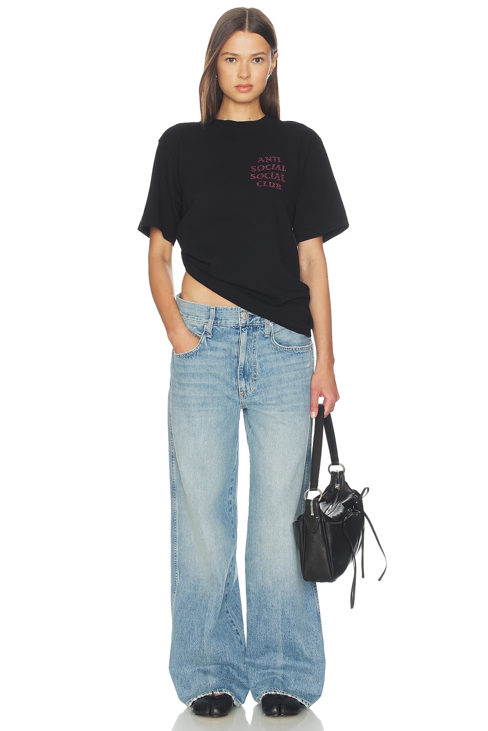 Anti Social Social Club Rhinestone Mind Games Tee