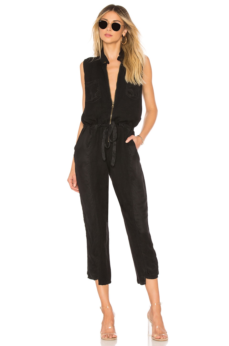Yfb Clothing Linette Jumpsuit In Black Revolve