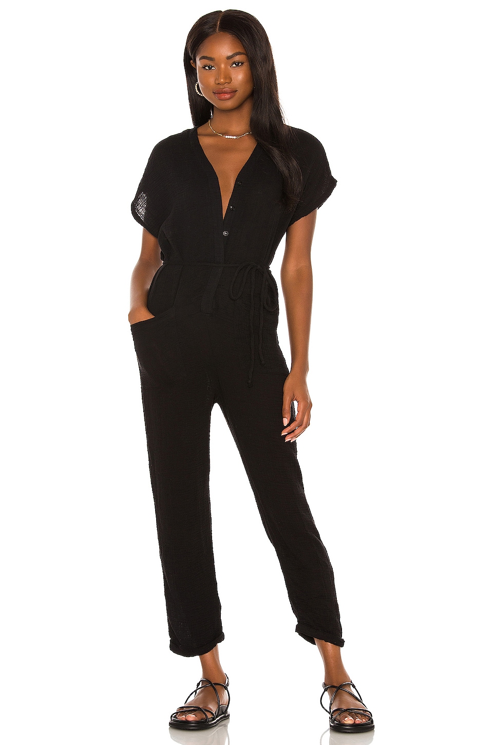 YFB CLOTHING Lola Jumpsuit in Black | REVOLVE