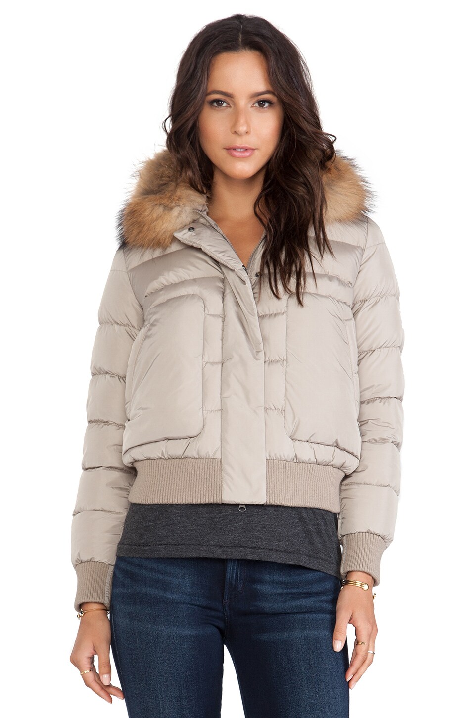 puffer coat mid length