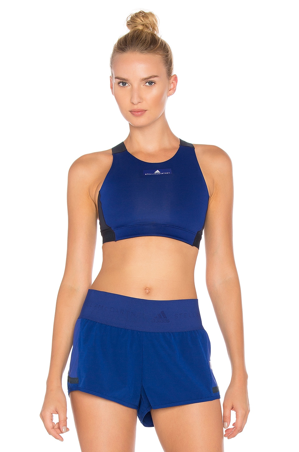 adidas blue sports bra