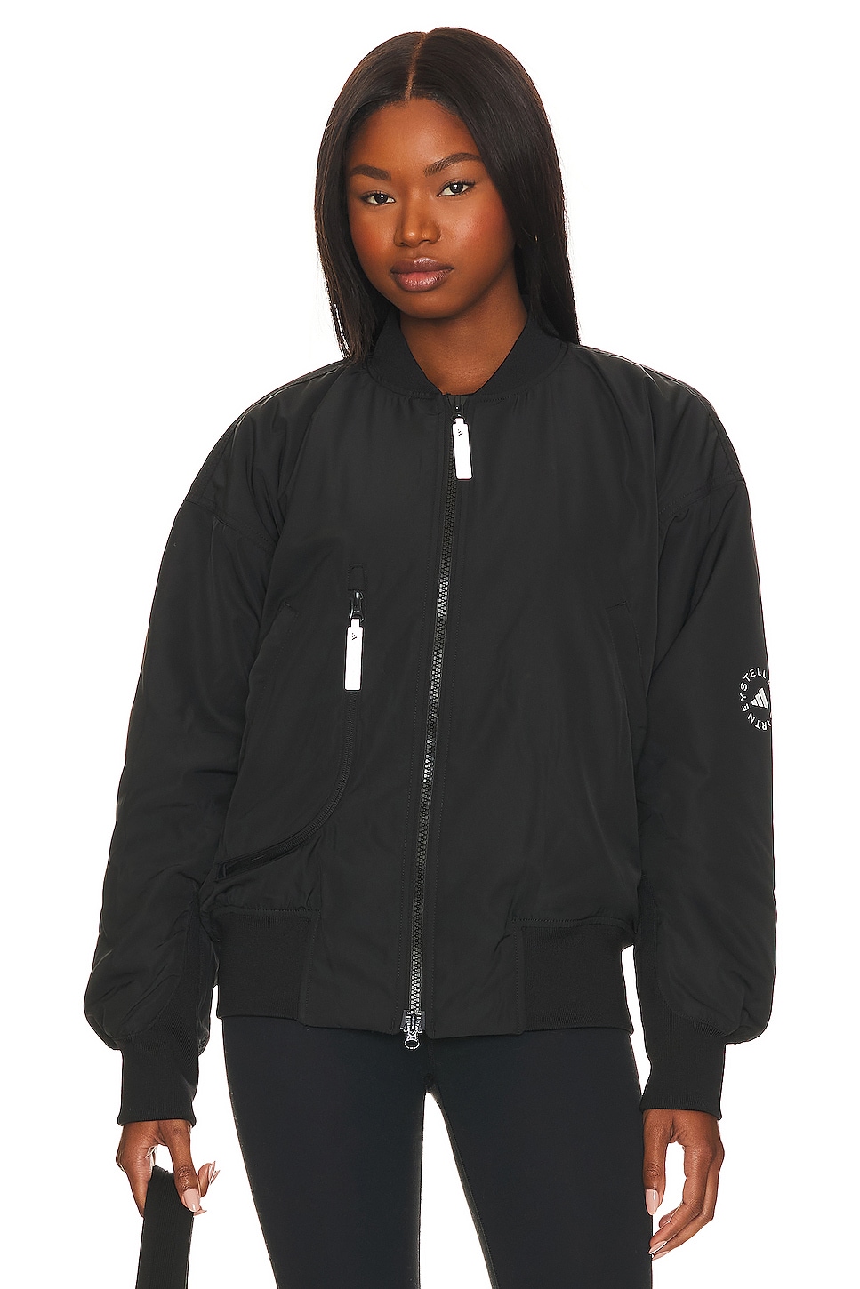 adidas by Stella McCartney Sportswear Woven Bomber en Black