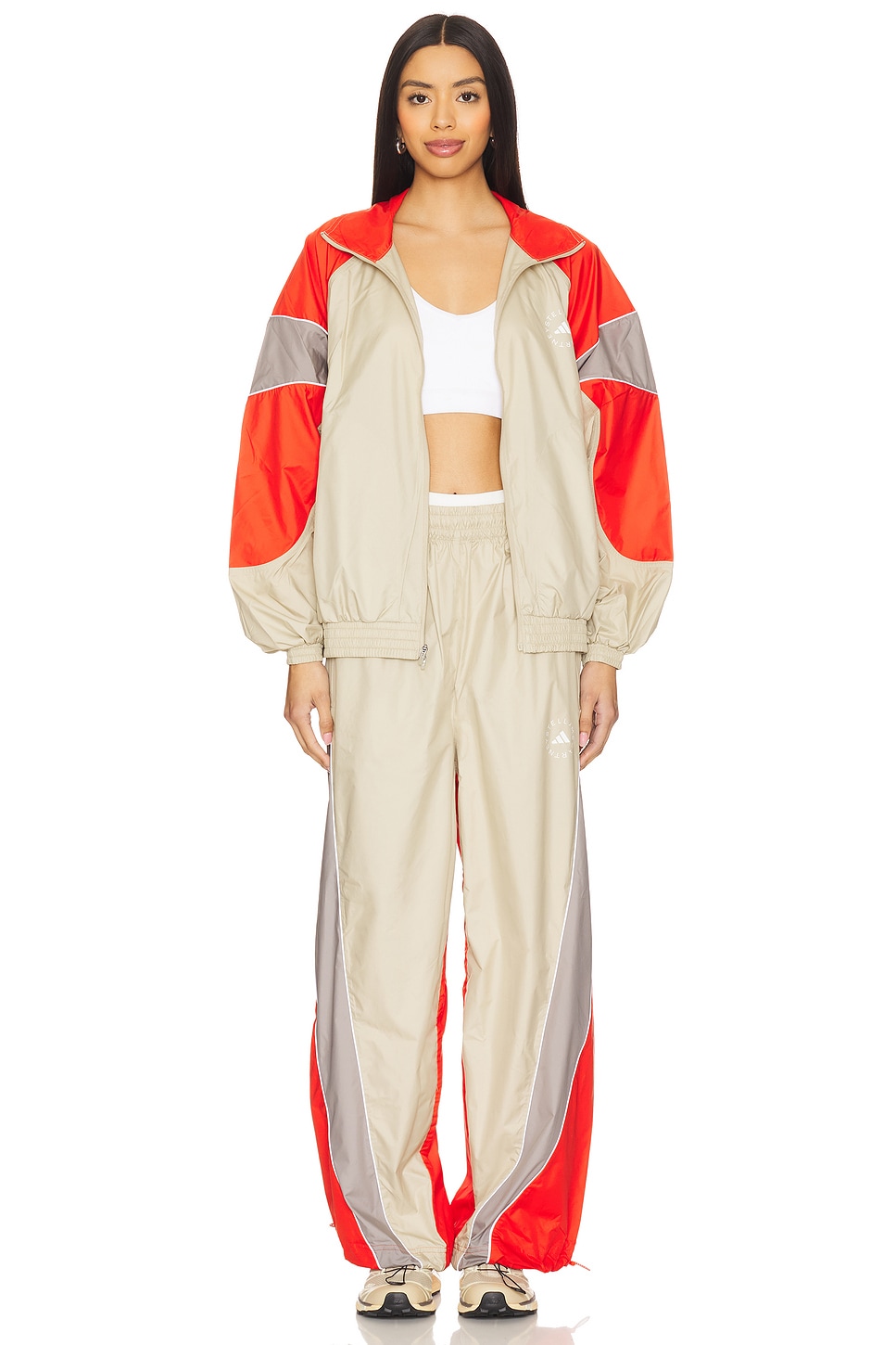 adidas by Stella McCartney Tracktop in Desert Sand & Active