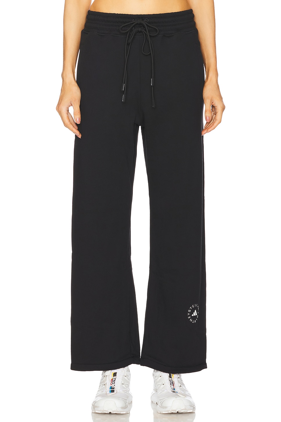 パンツ ADIDAS BY STELLA MCCARTNEY Women Straight Pants LIW6376 BLAC adidas by Stella McCartney Straight Leg Pants in Black | REVOLVE