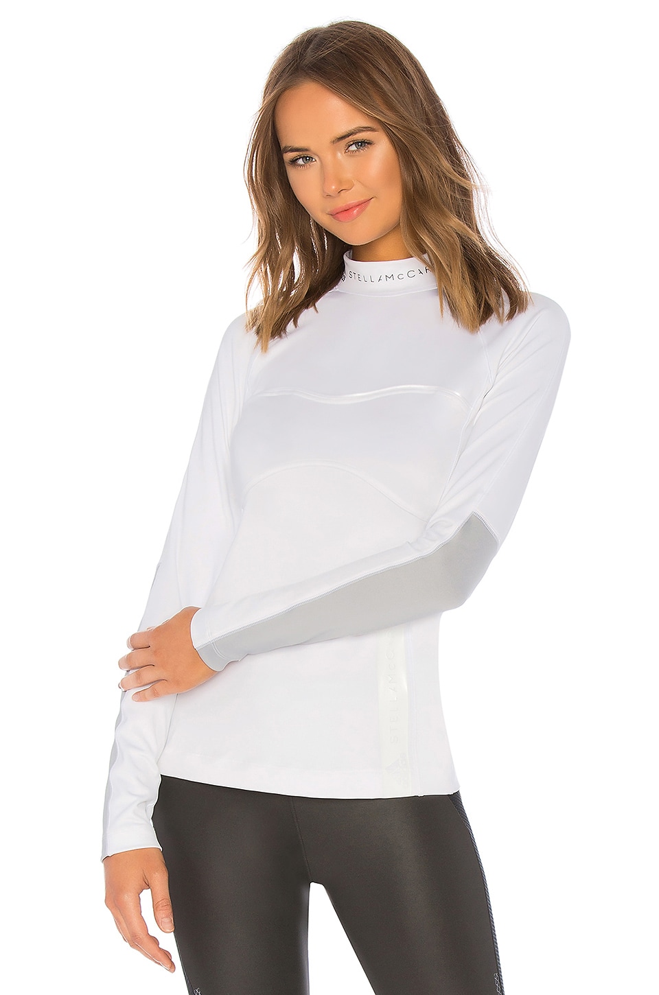 adidas by Stella McCartney Training Outdoor Long Sleeve in White | REVOLVE