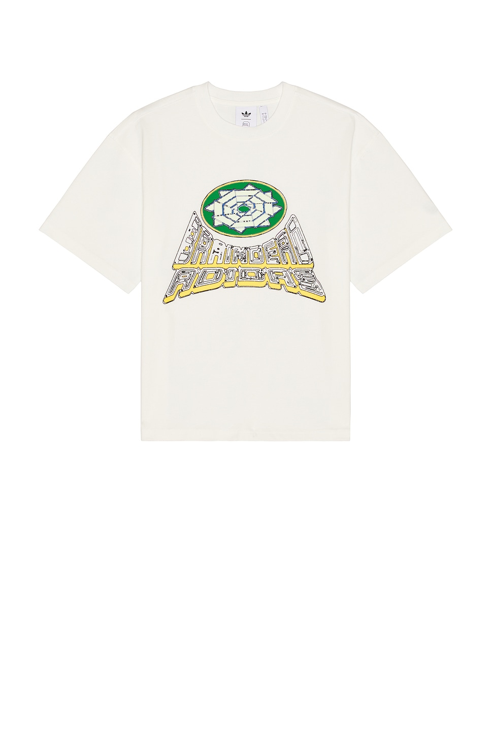 adidas Originals x Brain Dead Short Sleeve Tee in White | REVOLVE