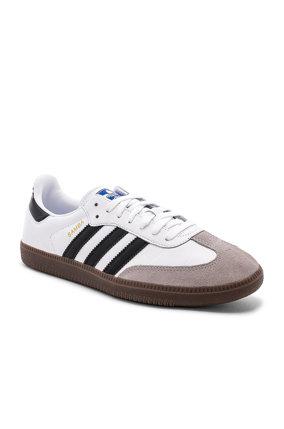 adidas Originals Samba in White, Black, & Clear Granite