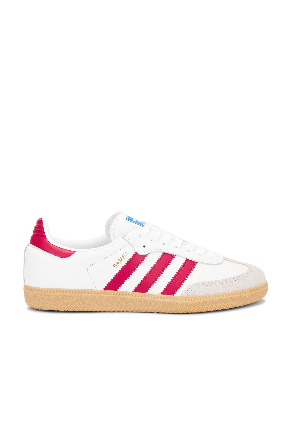 adidas Originals SAMBA OG White Collegiate Burgundy Gum REVOLVE