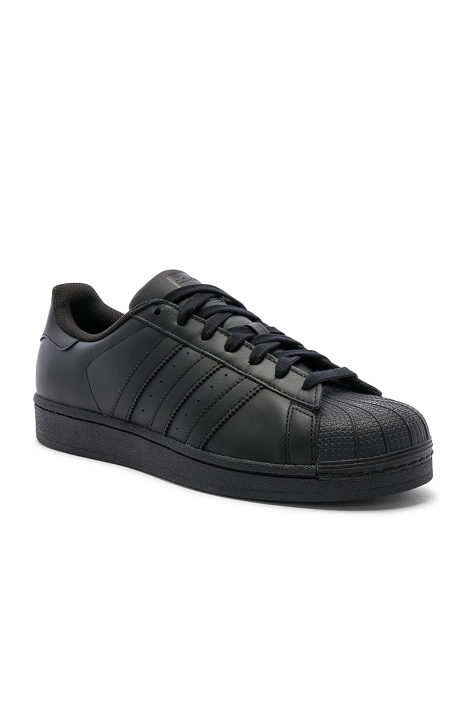 adidas Originals Superstar Foundation in Black & Black & Black