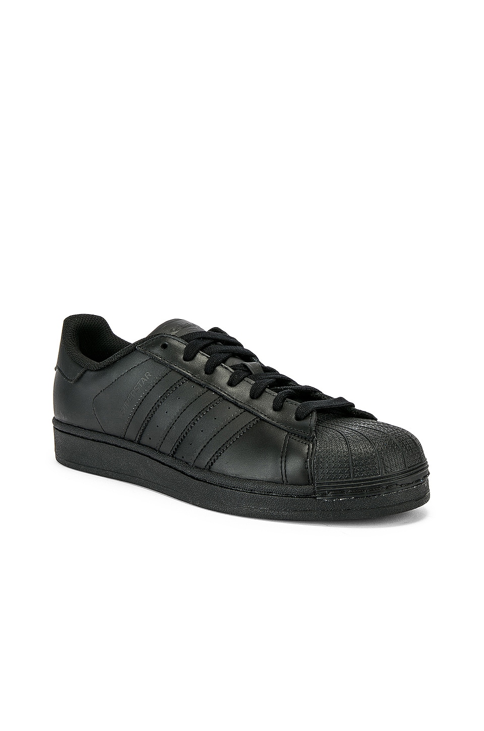 adidas superstar black foundation