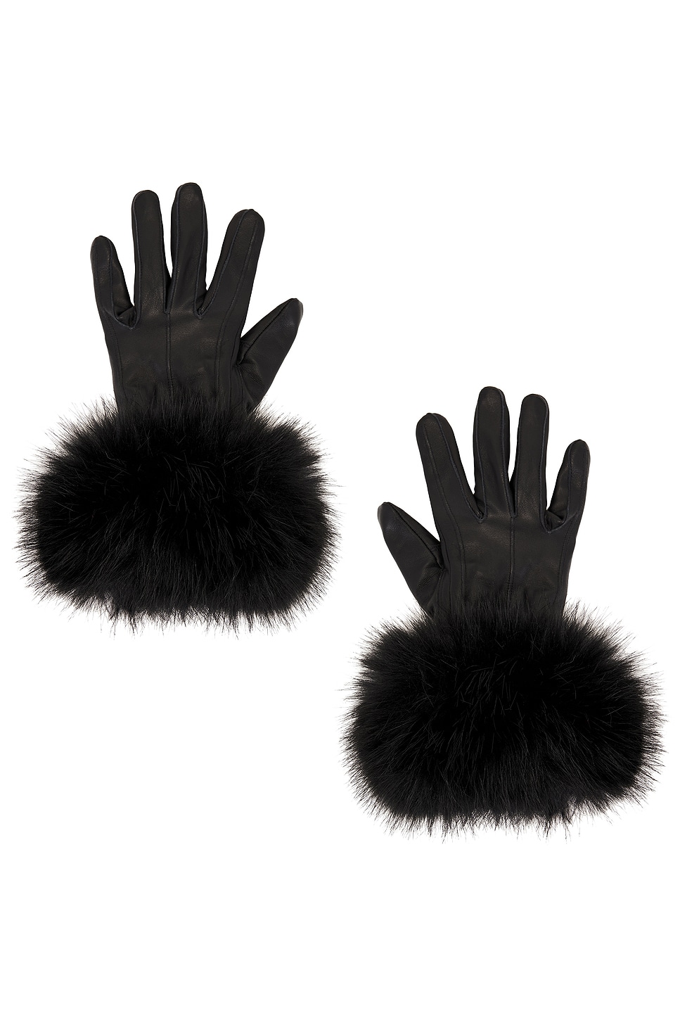 The Leather Faux Fur Glove - thumbnail 2
