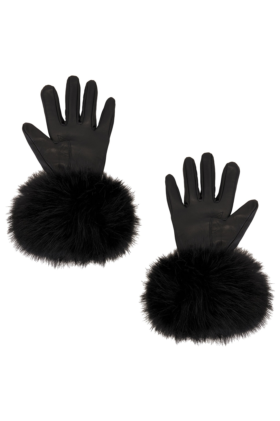 The Leather Faux Fur Glove - thumbnail 3