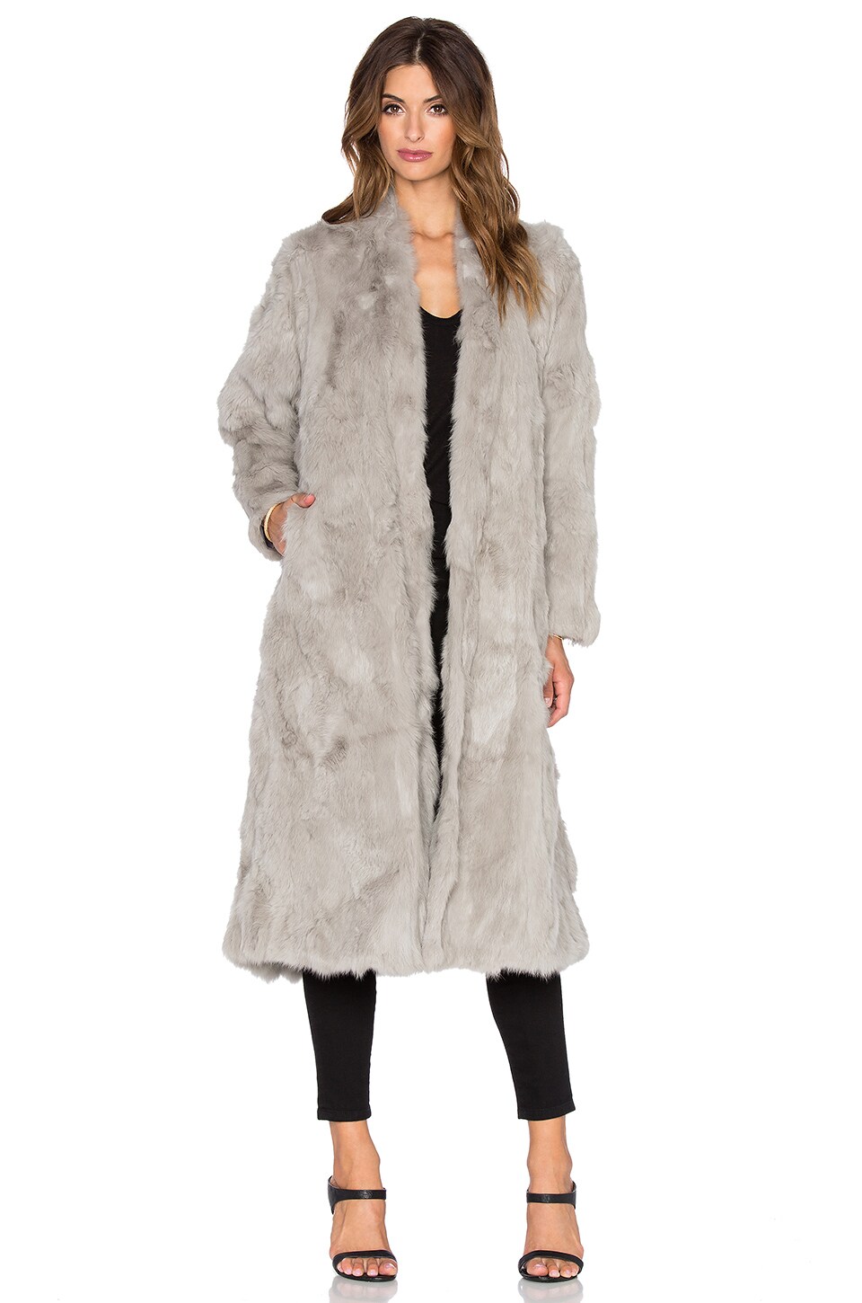 fur duster coat