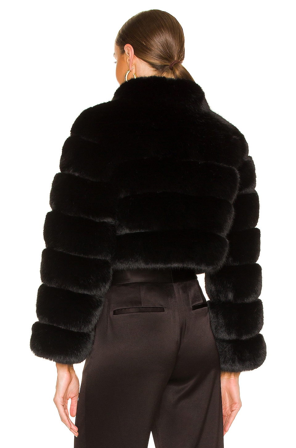 Adrienne Landau Faux Fox Fur Jacket thumbnail