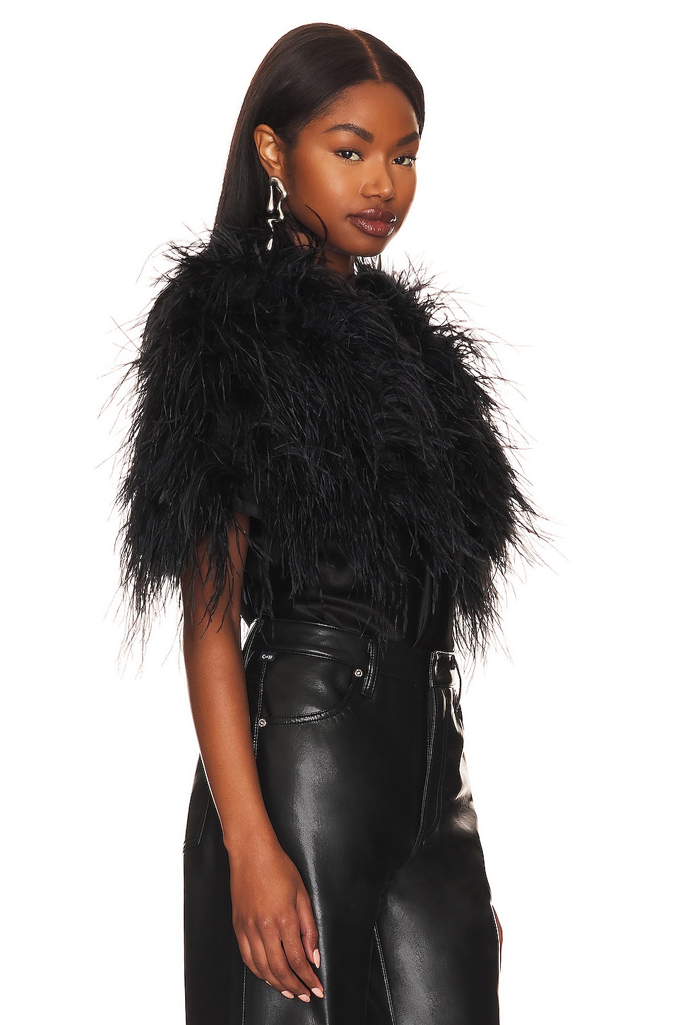 Ostrich Capelet - Thumbnail 3