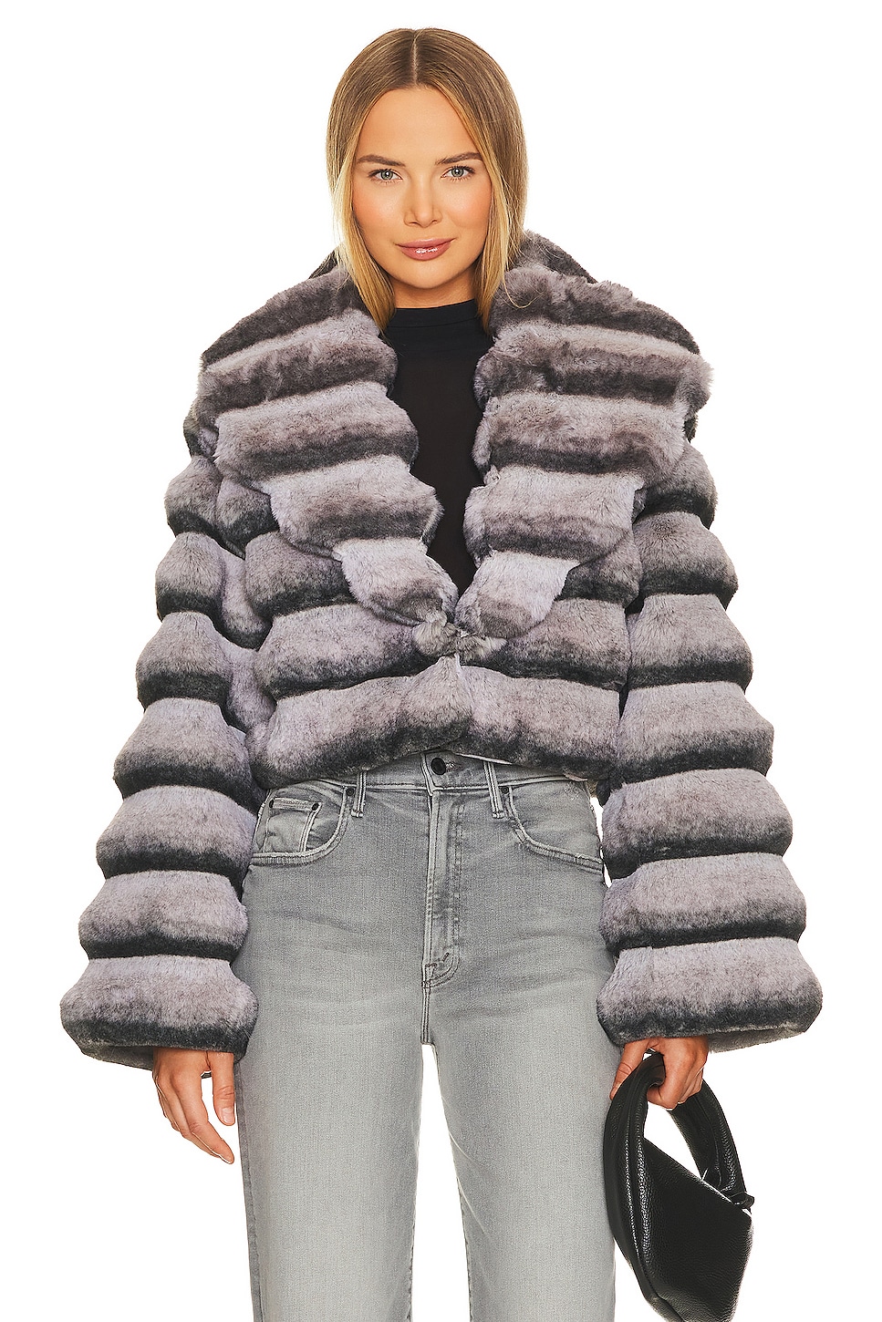 Faux Fur Chinchilla Jacket