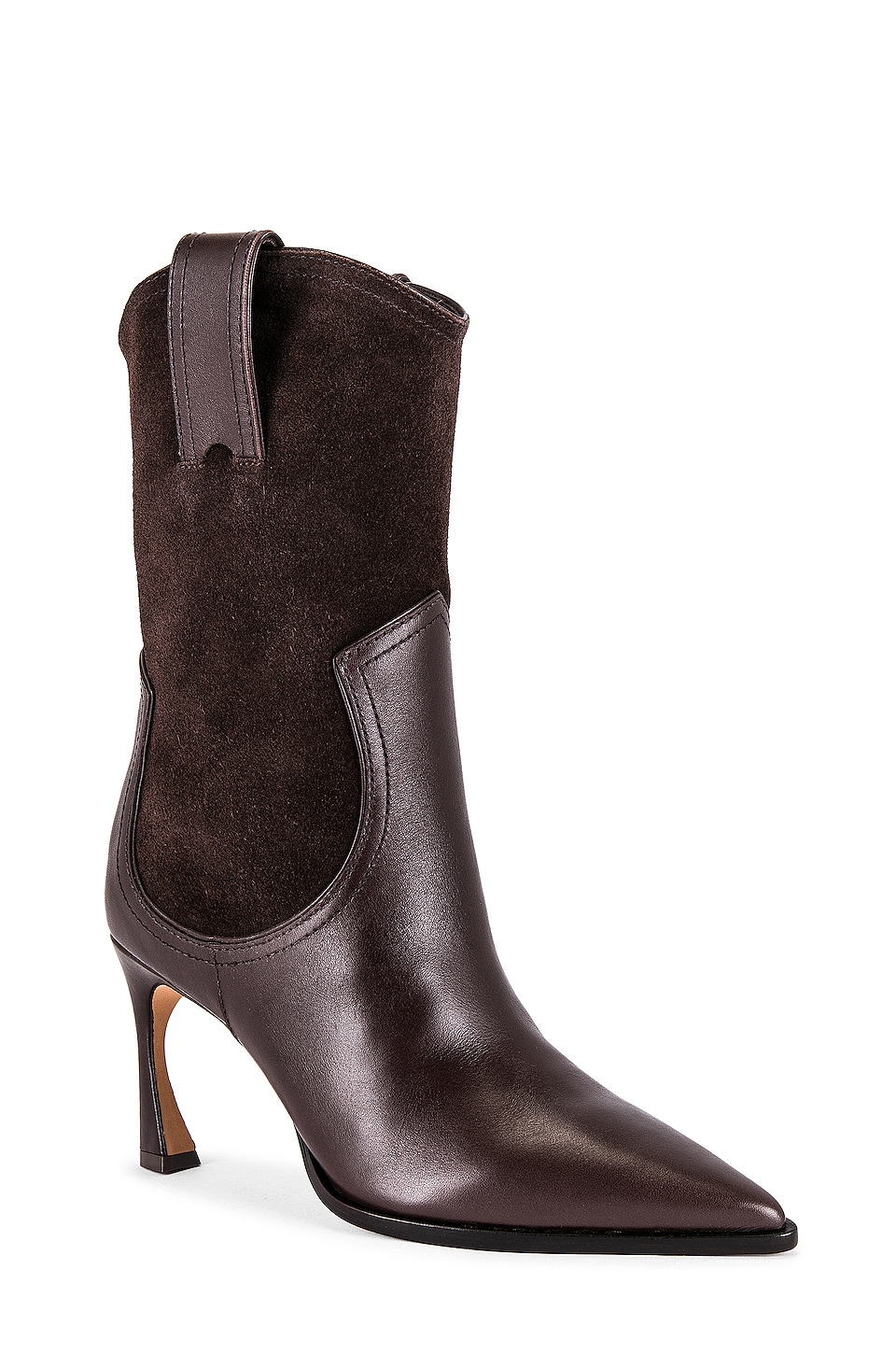Alexandre Birman Dandara 85 Boot in Dark Brown