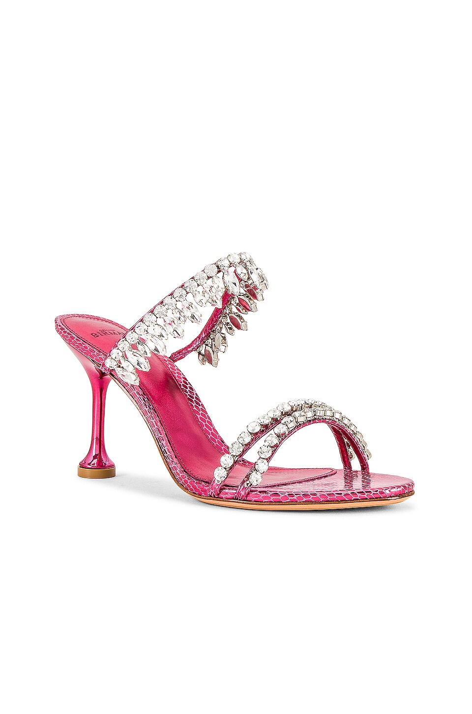Alexandre Birman Karina Crystals 85 Mule in Rosewood