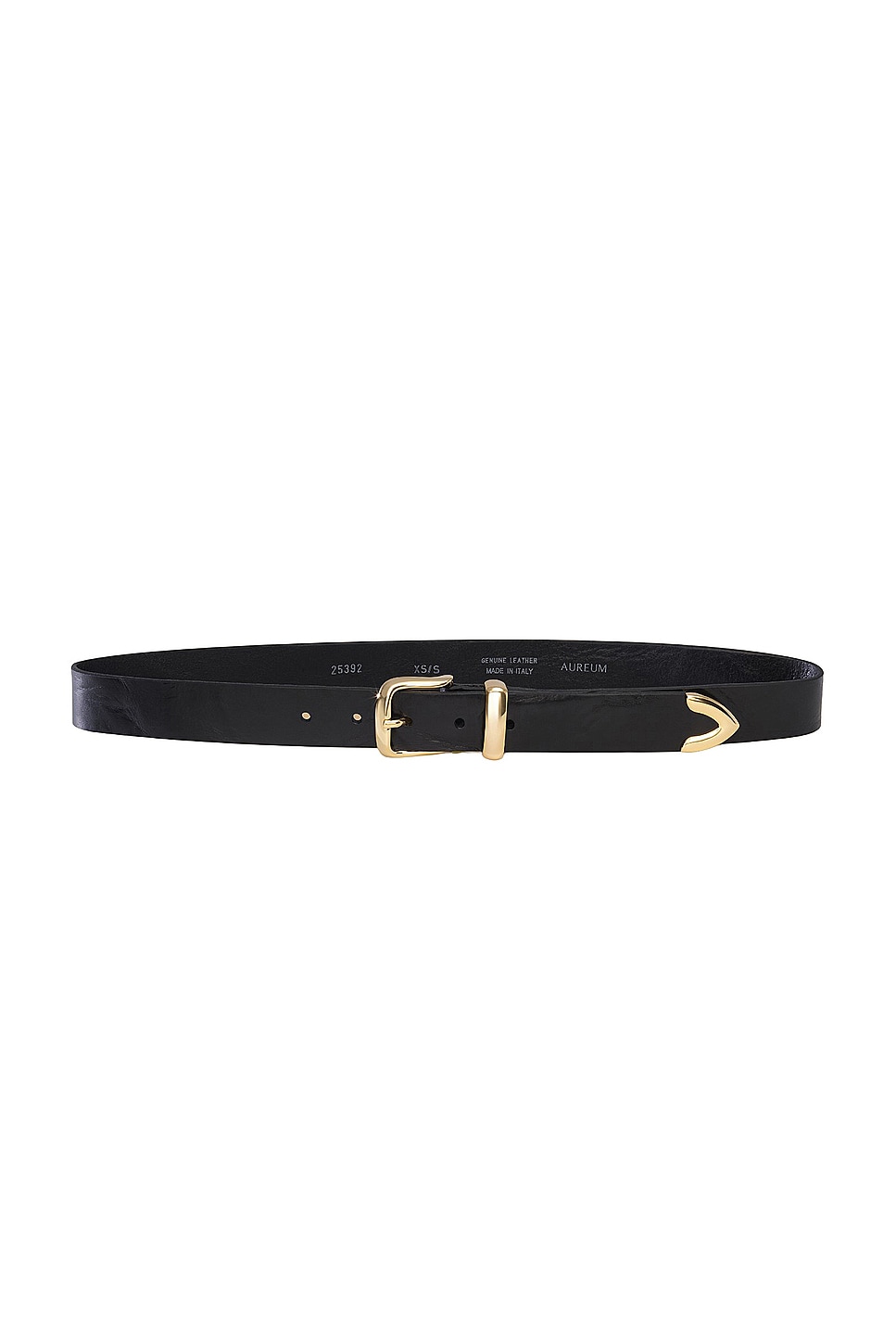 AUREUM Gold Tip Belt in Black | REVOLVE