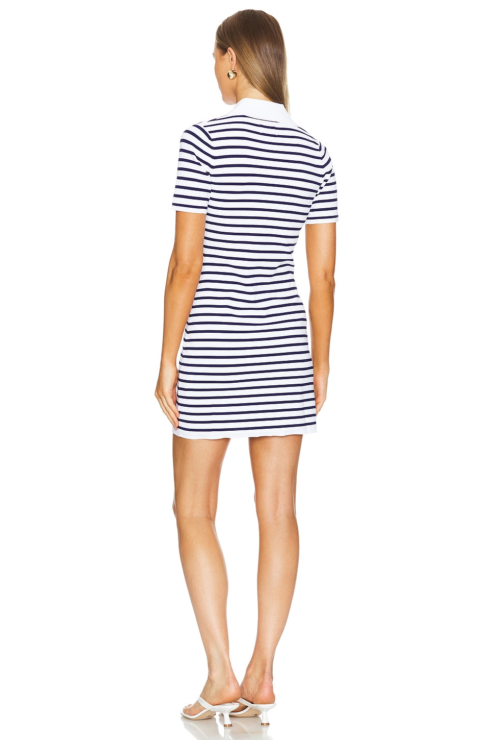 AEXAE Technical Polo Mini Dress in Stripe | REVOLVE