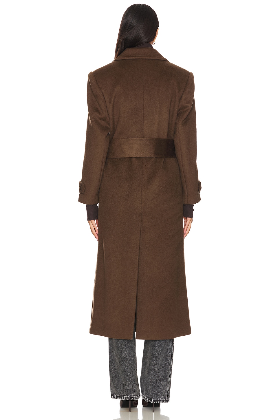 Wool blend coat super Dark