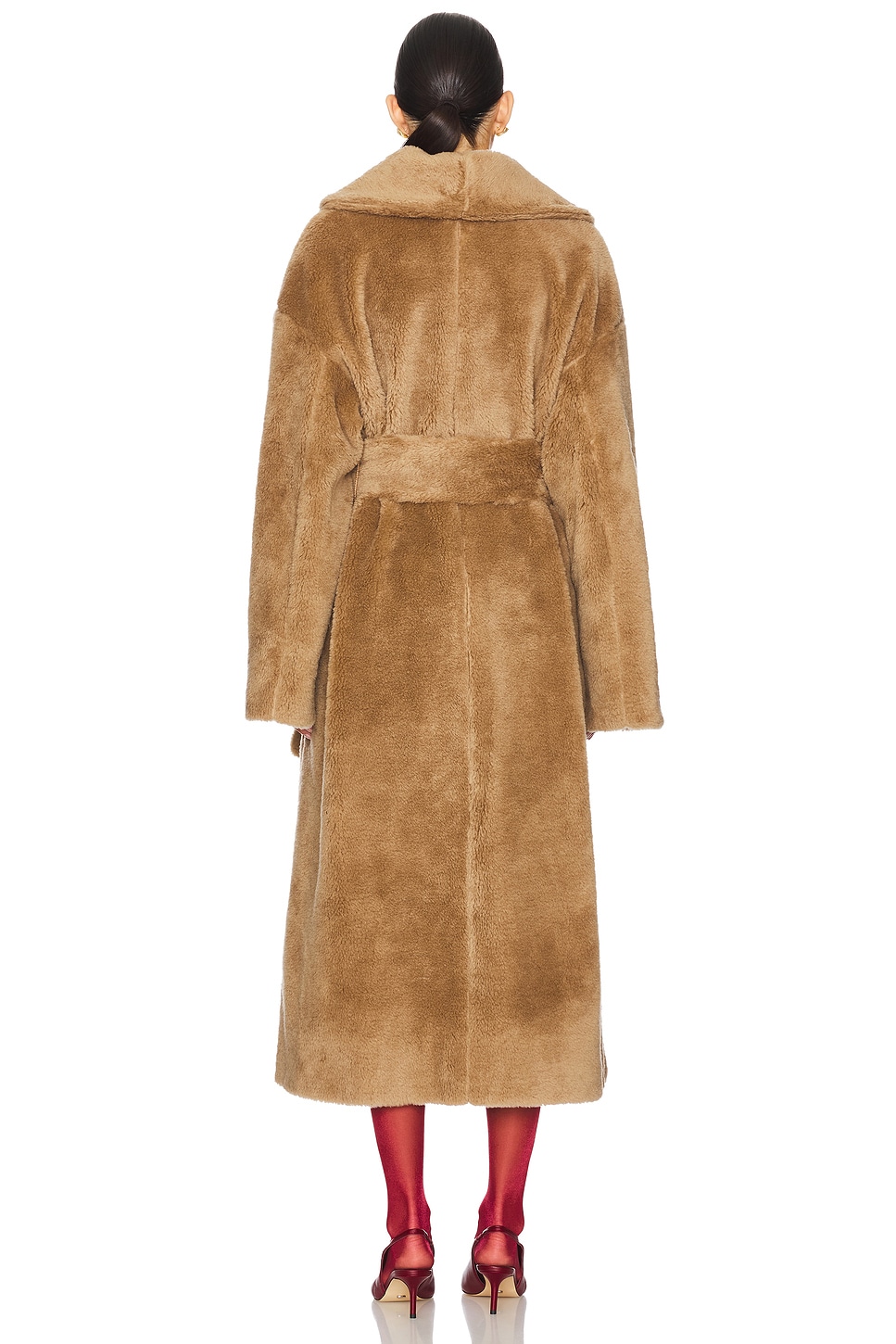 AEXAE Faux Fur Wrap Coat thumbnail
