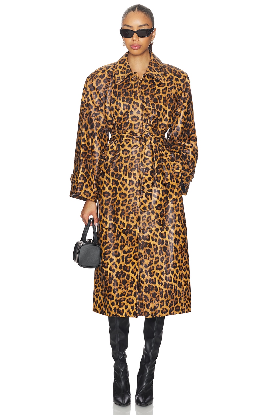 Leather Padded Coat