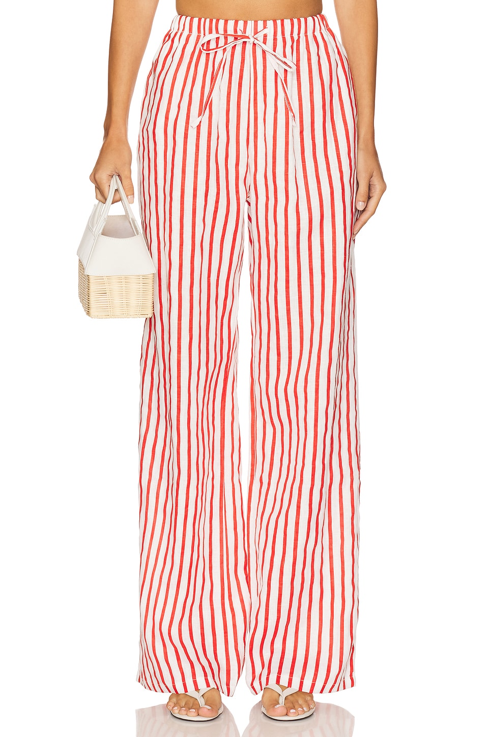 Linen Drawstring Pant - Thumbnail 1