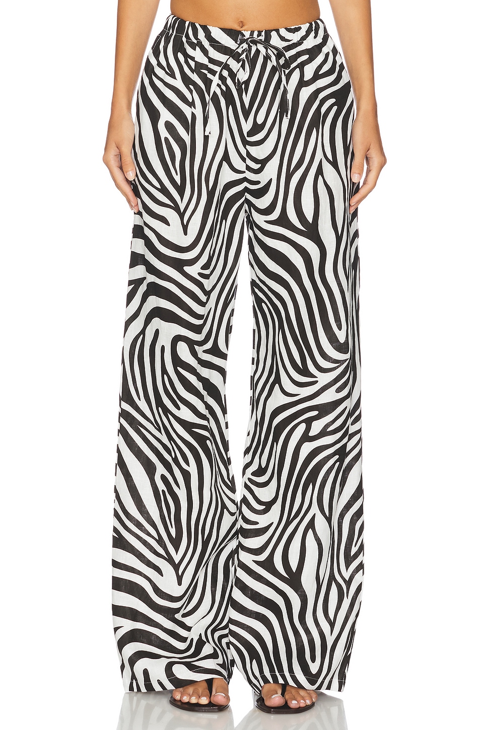 AEXAE x REVOLVE Drawstring Pant in Zebra | REVOLVE